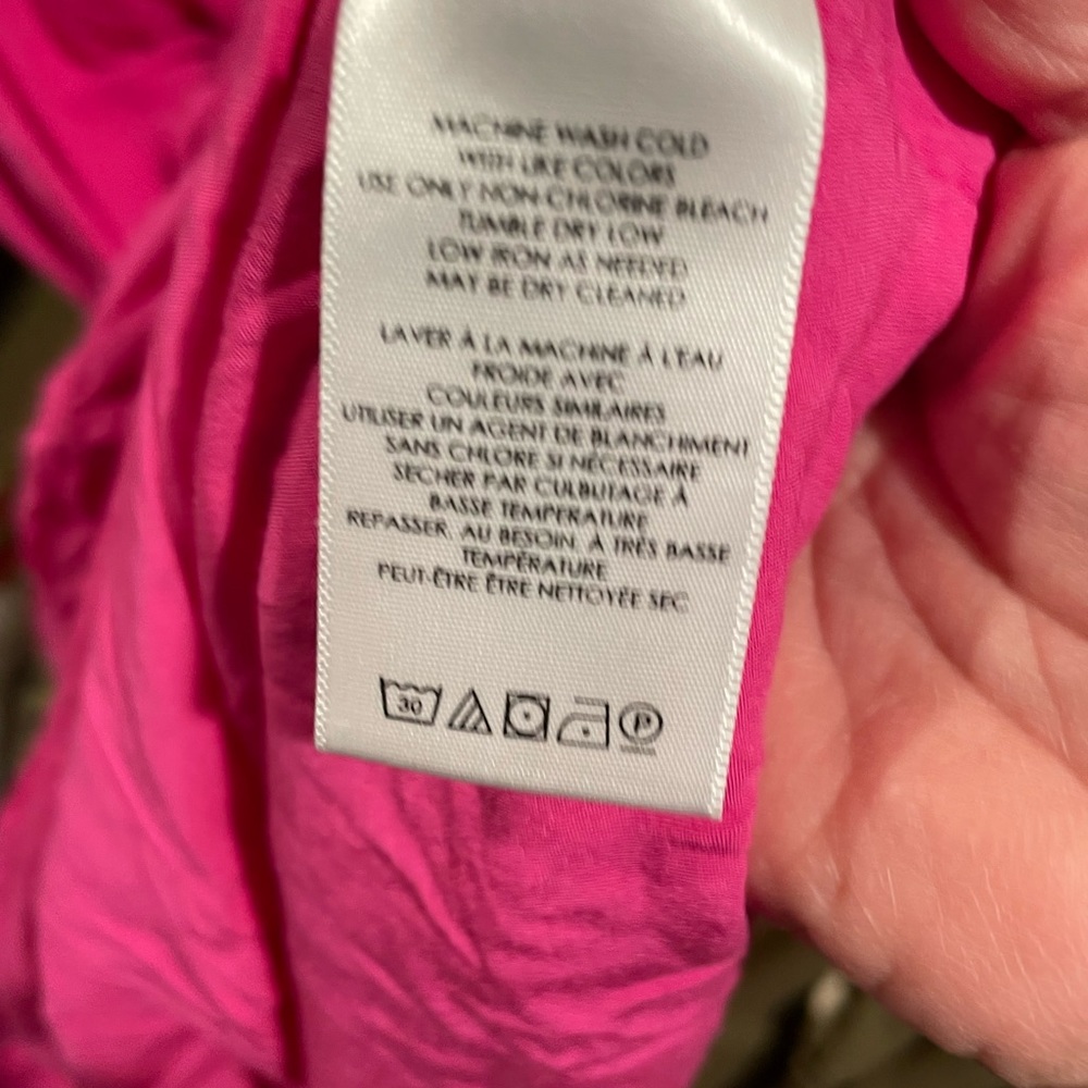 Anthropologie Maeve Dress. 1X. Pink. Puff sleeve. - Picture 12 of 13